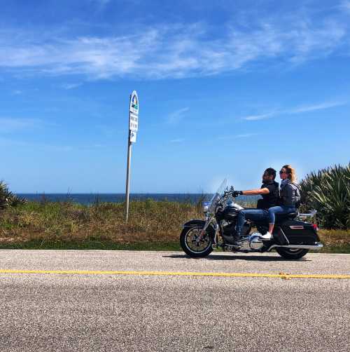 Couple on Motorcycle